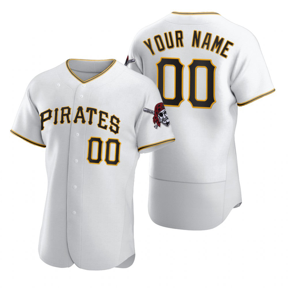 Custom Pittsburgh Pirates White HeidiMiller 2020 Stitched Flex Base Jersey