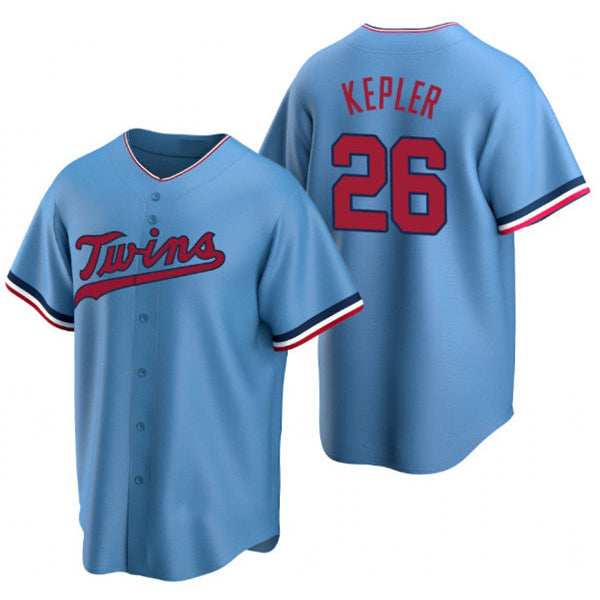 Minnesota Twins #26 Max Kepler Blue HeidiMiller Cool Base Stitched Jersey